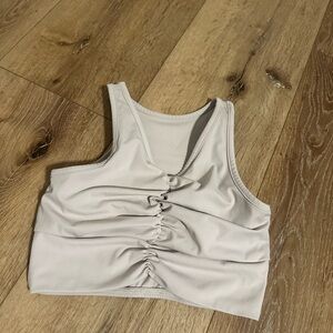 Honeycut dance top with scrunched V-neck